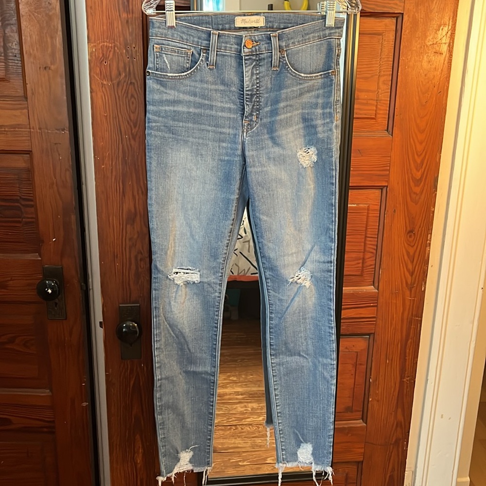 Madewell 9” high rise skinny size 28